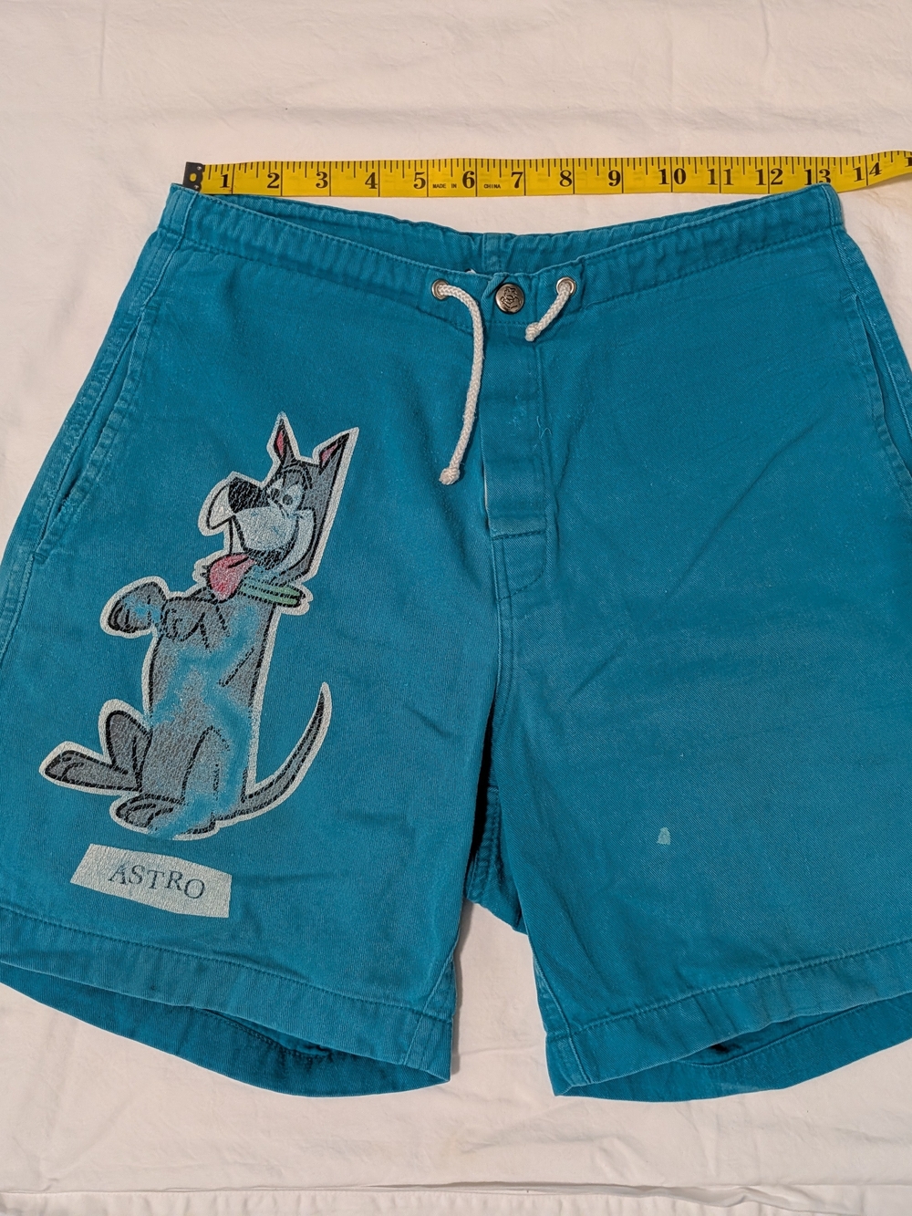 Vintage 80s Lifes A Beach Shorts Jetsons Astro Mens Small W30 Skate Surf USA